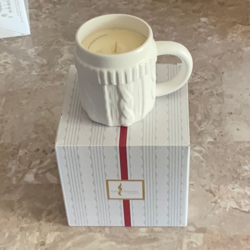 Coffee & Cream Candle Mug From Lightscapes